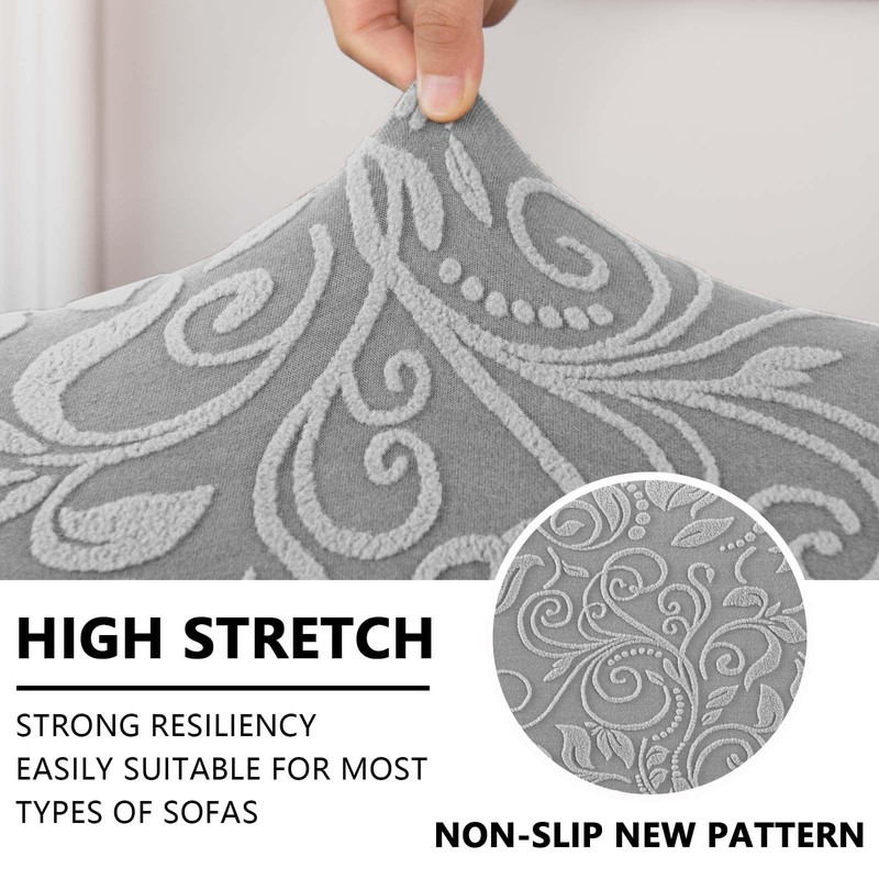 Sectional Couch Cover 3 Pieces Separate Cushion Couch Chaise Cover