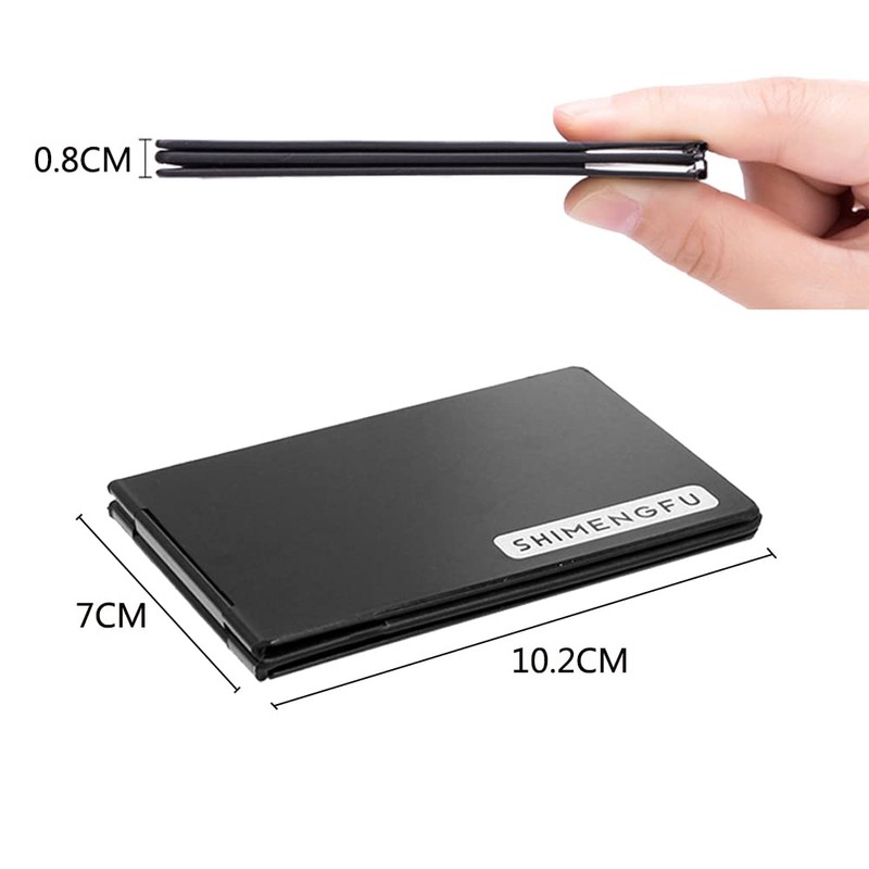 SMF SHIMENGFU Pass Case, Card Case, Metal, Thin, Bi-Fold License