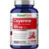 NusaPure Cayenne Pepper Capsules, 150 mg, 350 Veggie Capsules (Non-GMO,