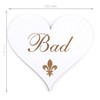 Decorative Door Sign Wooden Heart 13 x 12 cm (Bath)