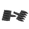 1 Pair Solar Panel Connector T Branch Cable Splitter Coupler
