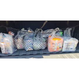 EACCESSORIES EA Trunk Organizer Cargo Net for Chevy Colorado GMC Canyon 2004-2012 - Envelope Style Cargo Net for Pickup - Premium Mesh Car Trunk Organizer - Compatible with Colorado Canyon