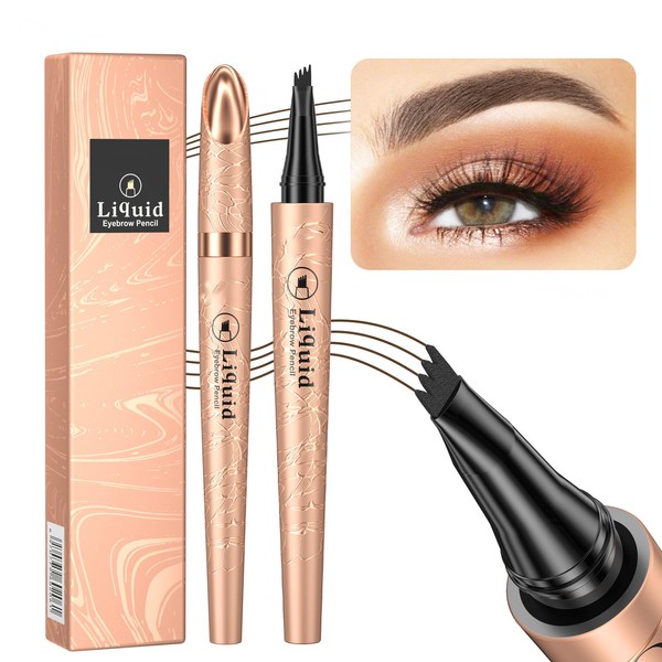 2 Pcs 2024 New Magic Eyebrow Pencil: 3D Waterproof Eyebrow