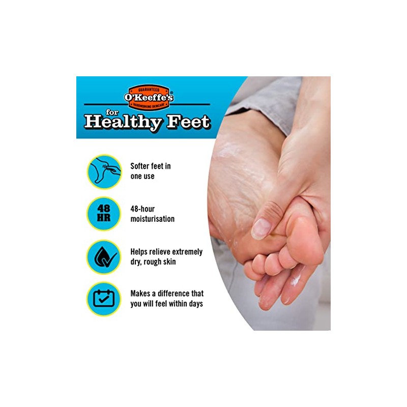 O'Keeffe's Healthy Feet Exfoliating 8144200, Peppermint, 85 gram