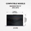 Laptop Screen Protector Magnetic Adsorption Secrecy Protection 15.4in Laptop Screen