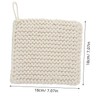 Ipetboom Square Woven Cotton Pot Mat Thick Heat-Resistant Trivet for
