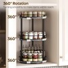 YATINEY 3-Tier Lazy Susan Organizer, Rotating Spice Rack, Spinning Organizer,
