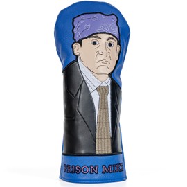 The Office Golf Head Covers, Office Merchandise Golf Club Driver Headcovers, Embroidery Leather Design, Prison Mike Inspired Gifts for Men, Father, Dad, Boyfriend