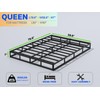 AROMUSTIME 7 Inch Queen Box Spring,Black Heavy Duty Metal Mattress