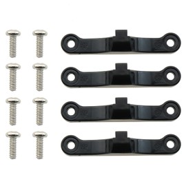 Bxian 4PCS Black Plastic AM5 Thermal Mounting Brackets with Screws CPU Fan Fastener 6.6x1.2x1.18cm Motherboard Snap