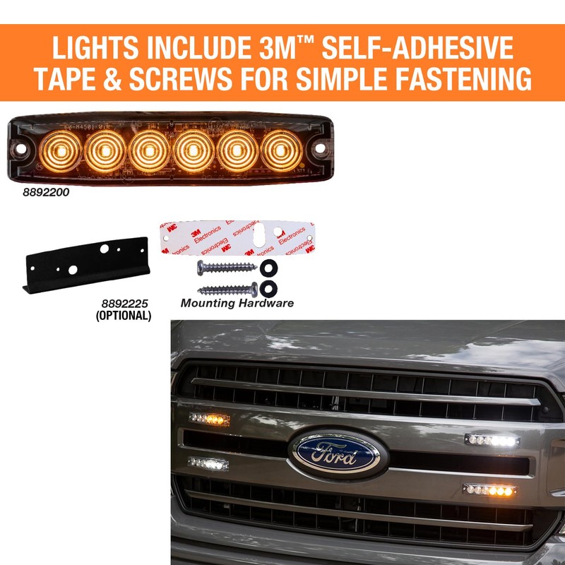 Buyers Products 8892202 5 in Ultra Thin LED Strobe Light