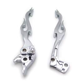 Motorcycle Chrome Brake Clutch Flame Lever for Suzuki GSXR 600 750 Katana 750F SV650 SV650S
