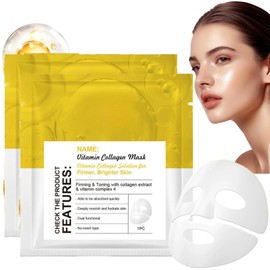 2PCS Bio Collagen Face Mask Overnight,Deep Collagen Overnight Hydrating Face M/ask,Soothing & Hydrating Overnight Hydrogel Ma/sk,Colla/gen Night Wrapping Mas/k,Korean Collage/n Face Mask
