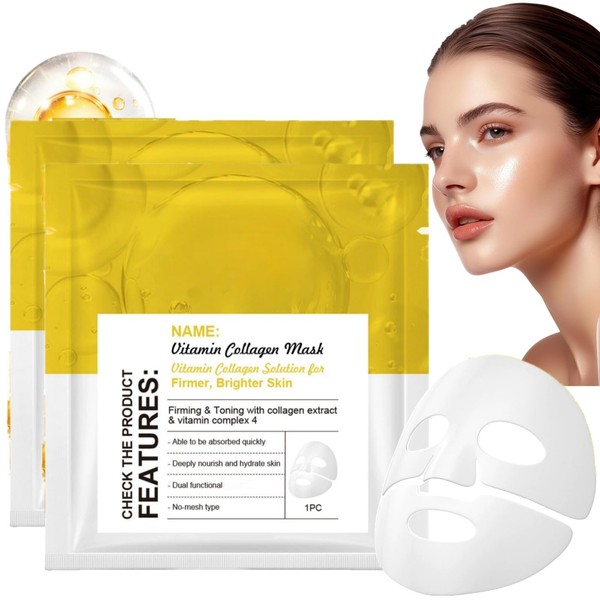2PCS Bio Collagen Face Mask Overnight,Deep Collagen Overnight Hydrating Face