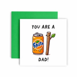 Huxters Funny Fantastic Dad Card Fantastick Card for Dad on Father's Day Card for Daddy - 14.8cm (Fantastic Dad)