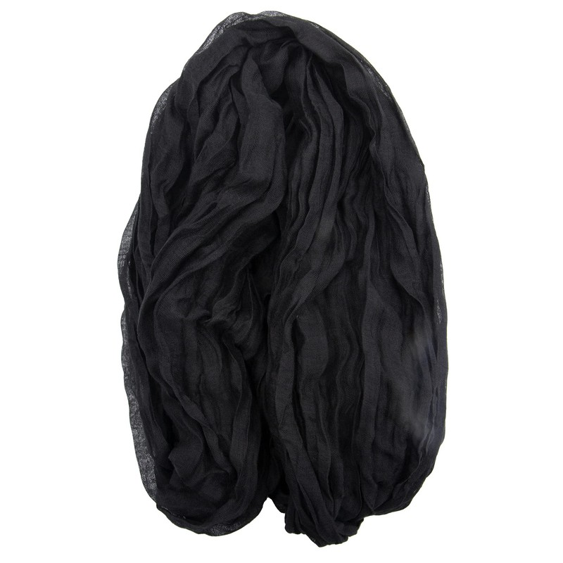 Time to Sparkle Cheesecloth Table Runner 90X400CM - Black