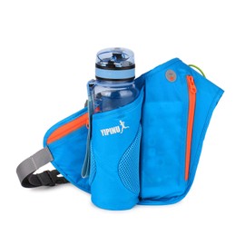 FANDARE Bum Bag for Water Bottle Belt Bag Chest Bag Unisex Sports Hydration Belt Sling Bag for Jogging Cycling Travel Running Hydration Belt Waist Bag Women Men Waterproof Nylon, blue