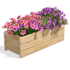 Greenes Fence Cedar Wood Planter Box, 32" x 11" x 10" - Made in USA with North American Cedar