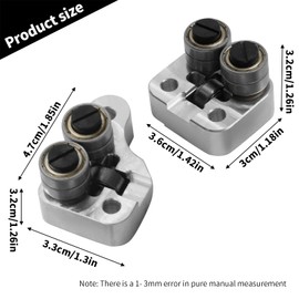 Aynaxcol 42-24-0015 Bandsaw Front and Rear Guide Roller Kit, Replacement for Milwaukee 6232-20 (D51A) 6238-20 (D52A) 2729-22 2729-20 2729-21 Deep Cut Bandsaw, Replaces 42-28-0025