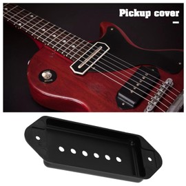 OTOTEC 2 x 50mm Plastic Covers Pole Spacing Dog Ear Guitar Pickup Compatible with P90 Dog Ear Bridge Black (118x41x11mm)