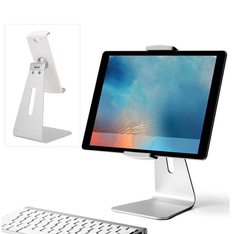 Cell Phone Stand Silver Tablet PC Bracket Adjustable Aluminum Alloy
