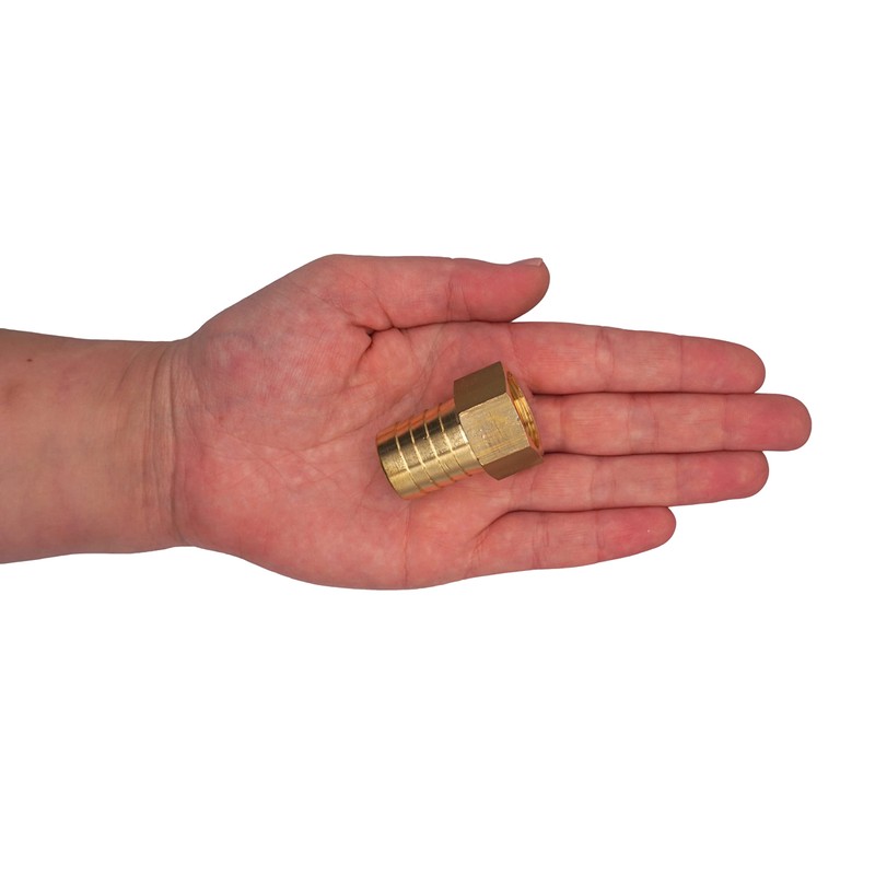 SKIR'CO 2 pcs Female Thread Barb Brass Fitting 1/2" x