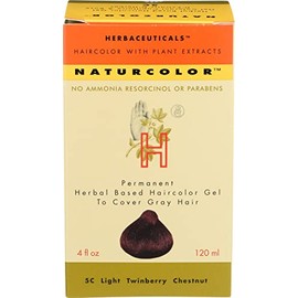 Tinte para cabello Naturcolor 5C, castaño claro Twinberry, 4 onzas