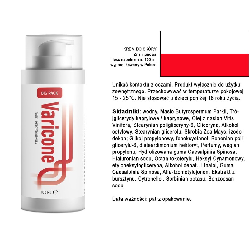 Creme Varicone Forte - 300 ml (3 x 100 ml)