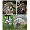 ENJOYING Dog Umbrella Small Breed, Clear Pet Umbrella Leash for