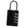 Gym Bag Locker Padlock 4 Digit Combination Zinc Alloy Black