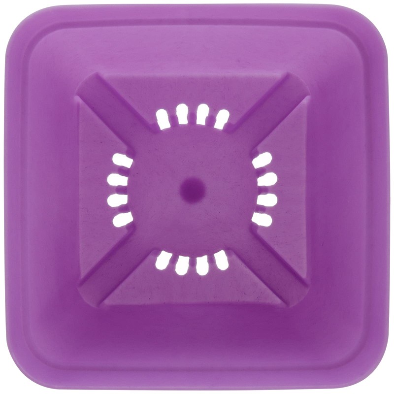 HOIGON 100 Pack 3 Inch Purple Square Nursery Pot, Durable