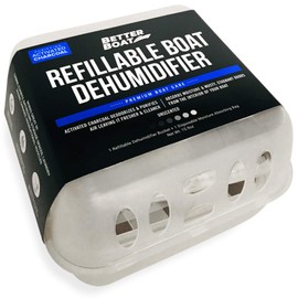Refillable Moisture Absorber Bucket with Refill Pack, Unscented and Fragrance-Free, Controls Water, Humidity, Odors, and Damp Air, Ideal for Basement, Closet, Home, Boat, RV, and Car Use