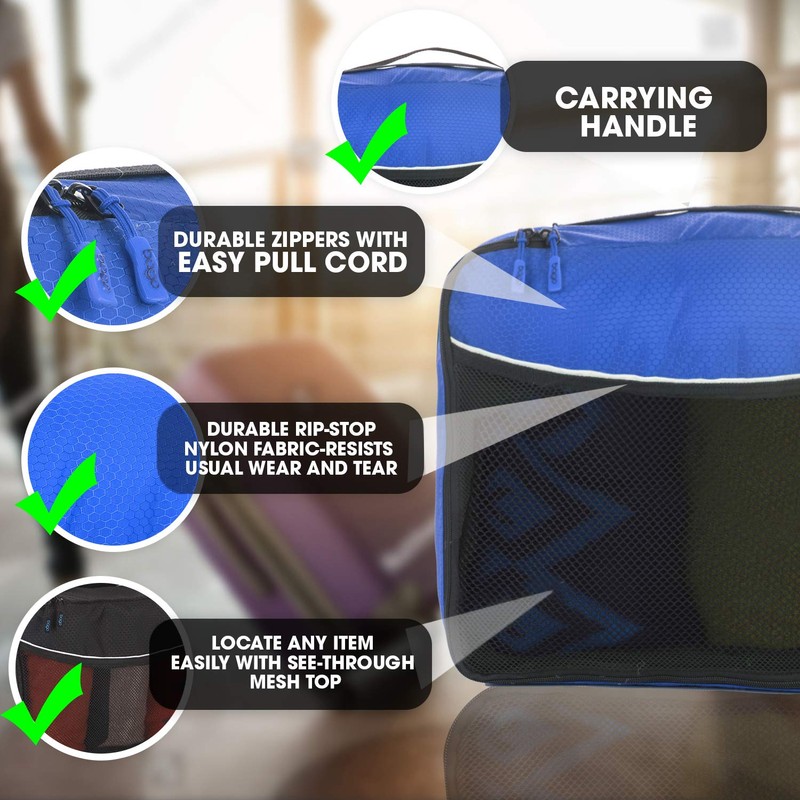 bago 7 Pcs Packing Cubes For Travel - 4 Packing