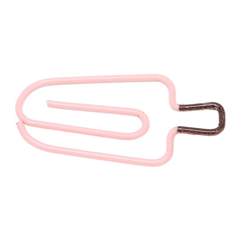 100PCS Ice Cream Paper Clips Metal Funny Cute Paper Clamp