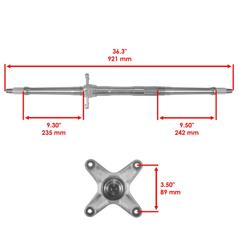 Suzuki Rear Axle Shaft for Suzuki Quadsport 400 LT-Z400 LT-Z400Z