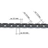 Thin 25H Chain with 75 Links and Chain Lock for