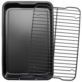 Foodi Non-Stick Bakeware Set, Repalcement for Ninja Foodi NeverStick Cookware with 19'' x 12'' Baking Sheet & Cooling Rack, Food Grade - No PFOA, Oven Safe up to 500⁰F, Dishwasher Safe