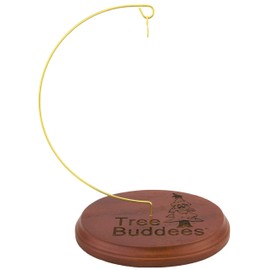 Tree Buddees Wooden Ornament Display Stand - Made of Walnut and Brass