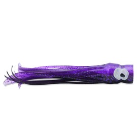 C&H, Lil Bubbler Lure, Black/Purple Belly Skirt, Concave Head, 5.5 in / 14 cm