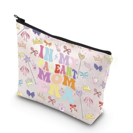TSOTMO Pageant Mom Gift In My Pageant Mom Era Makeup Bag Pageant Gift for Mother Sister Wife (Pageant Mom Era bag)