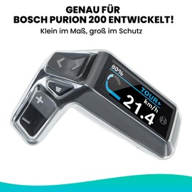 Besudo Protective Case Suitable for Bosch Purion 200 Display & Control Unit (BRC3800) The Smart System - Protective Display Cover Against Scratches, Impacts - Ebike Accessories - L045-K
