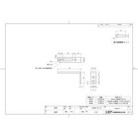 DAIDOHANT 65845 DH Reinforced Hardware for Perfect Support, L-Shape IL703S S [Stainless Steel SUS304] (1 Piece)