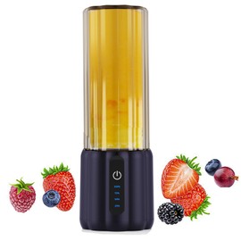 Personal Blender, Mini Blender Cup with Travel Lid and USB Rechargeable