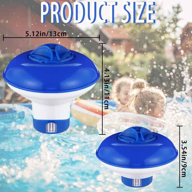 Chlorine Dispenser, Collapsible/Retractable Pool Spa 1" Chlorine/Bromine Tablet Dispenser Hot