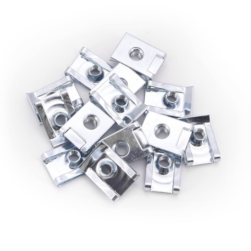 Yuhtech 80 Pcs 4 Size Stainless Steel U Clips M4