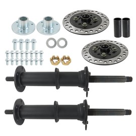 YSMN 40 Rear Axle Kit Drive Shaft Differential, Brake Disc Replacement for Go Kart Golf Cart ATV Quad BuggyTricycle Drift Trikes 5 Wheels