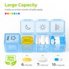 AUVON iMedassist Moisture-Proof Weekly Pill Organizer 4 Times a Day,