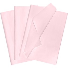 POPOYU 60Pcs Tissue Paper for Wrapping Gifts,Pink 35x50cm Tissue Paper Sheets for Packaging,Wrapping Paper Sheets Acid Free Tissue Paper for Christmas Birthday Gifts Wrapping,DIY Floral Art Crafts
