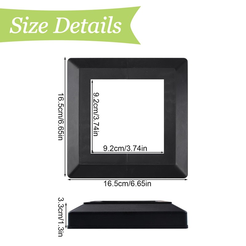 UFURMATE Post Base Cover, 4 Pack 3.5 x 3.5 Inch,
