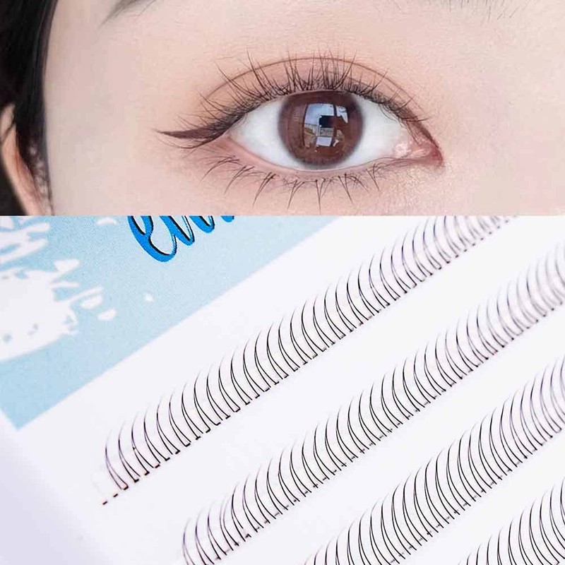 PARTIAL FALSE EYELASHES, Natural, For Eyelashes, Points for Under Eyelashes,